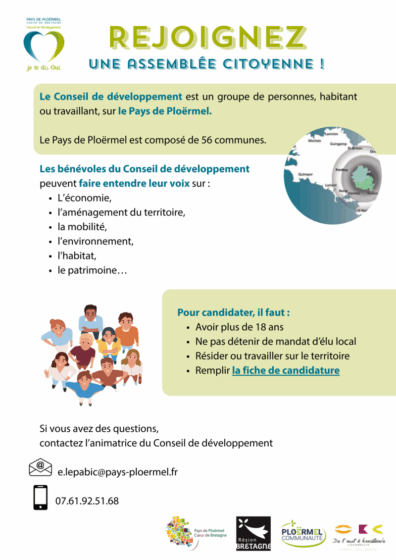 Devenez bénévole au conseil de développement  !