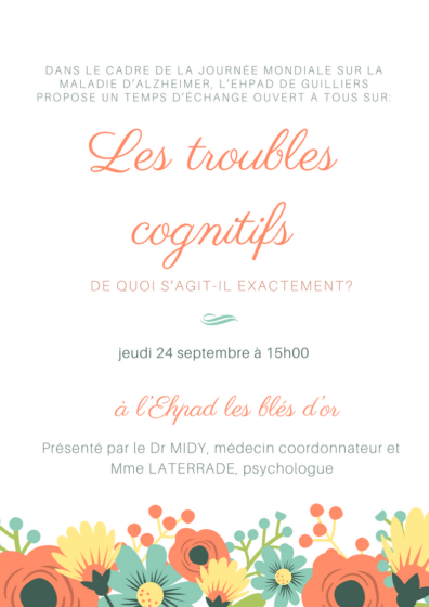 Temps d’échange sur Les Troubles Cognitifs